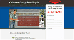 Desktop Screenshot of calabasasgaragerepair.com